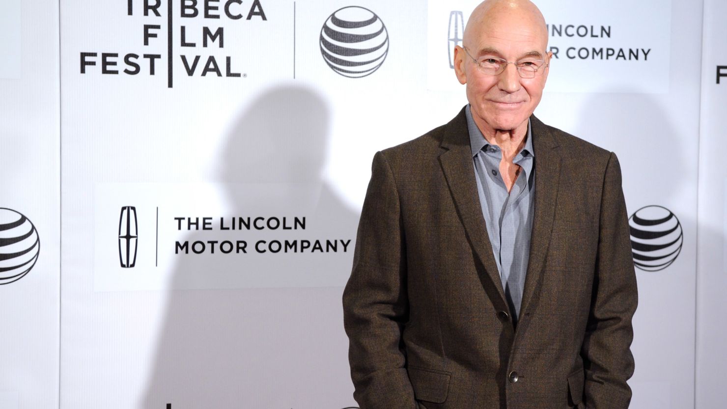Sir Patrick Stewart attends the 2014 Tribeca Film Festival in April in New York City. 