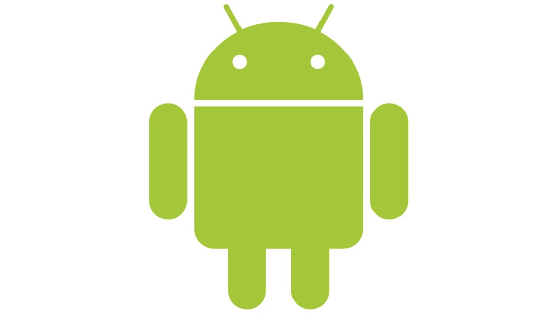 Google touts its Android operating system with this stout green robot, which looks a bit like "Star Wars'" R2-D2 with longer legs. The Android logo was designed for Google in 2007 by graphic designer Irina Blok. 