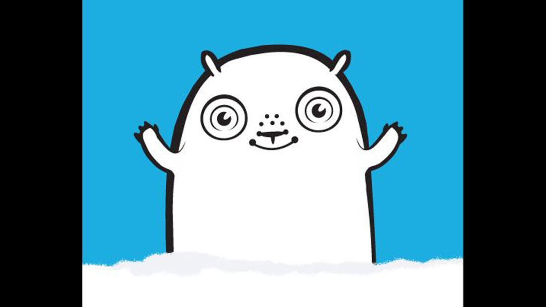 Social app Glomper launched with this mascot in 2012 as a way to share event-related plans with friends. We're not sure what this pudgy white thing with the ringed eyes is supposed to be.