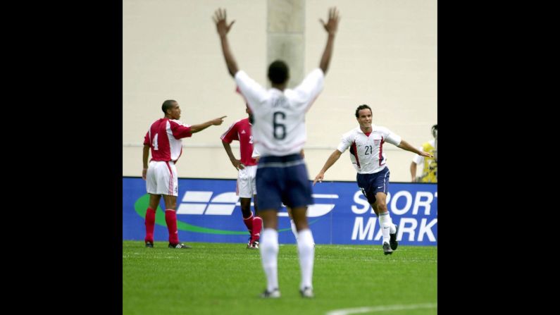 In a 2003 CONCACAF Gold Cup quarterfinal match against a rather weak Cuba team, Donovan put on one of the most impressive performances of his career, burying a record-tying four goals in the United States' 5-0 win.