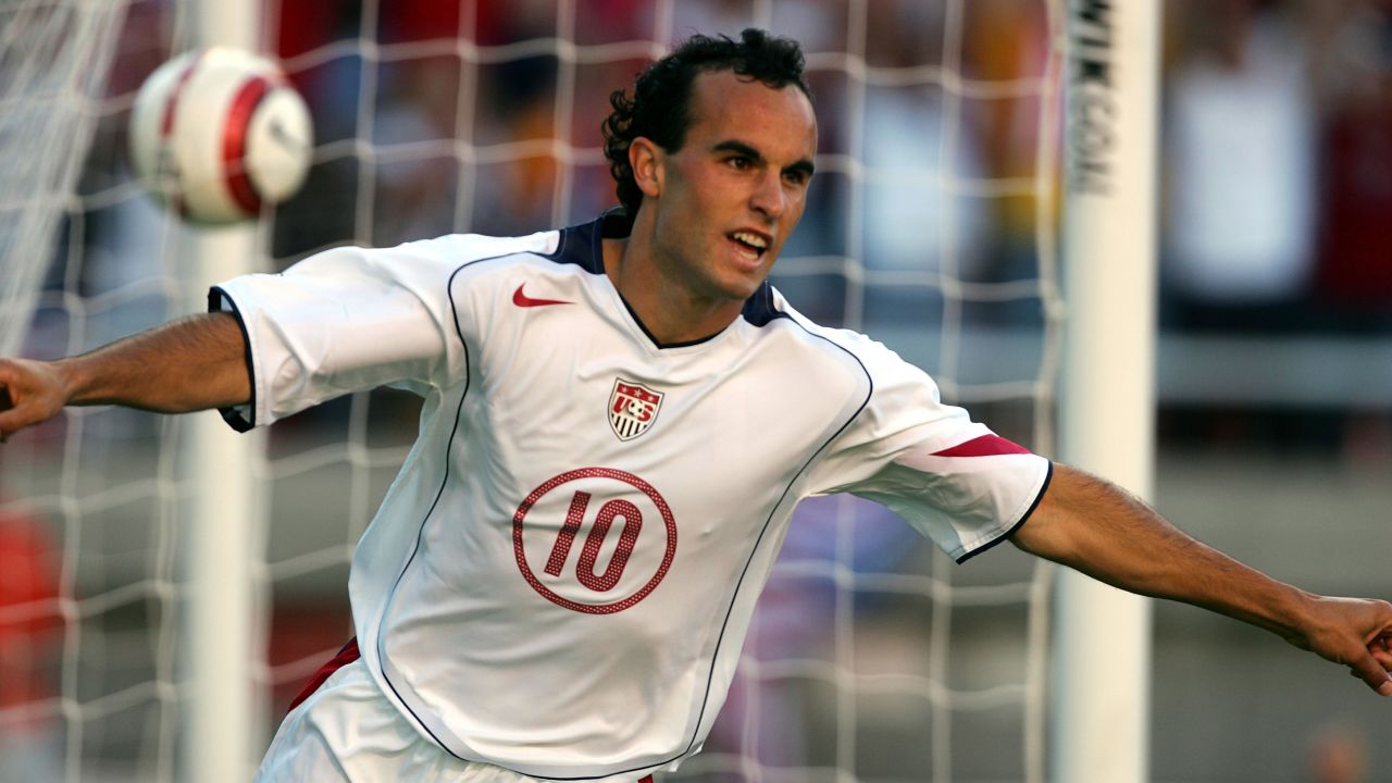The United States needed a win over Costa Rica during a 2005 World Cup qualifier in Salt Lake City. Here, Donovan celebrates his second goal in the 3-0 win.