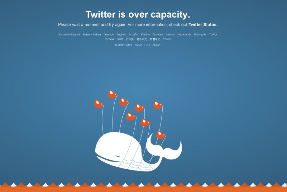 Australian artist Yiying Lu created the iconic image that would become known as the "Fail Whale" on Twitter. The illustration, which she called  "Lifting a Dreamer," started as a doodle she sent to friends, and the original "dreamer" was an elephant. She changed it to a whale when she moved to New South Wales.