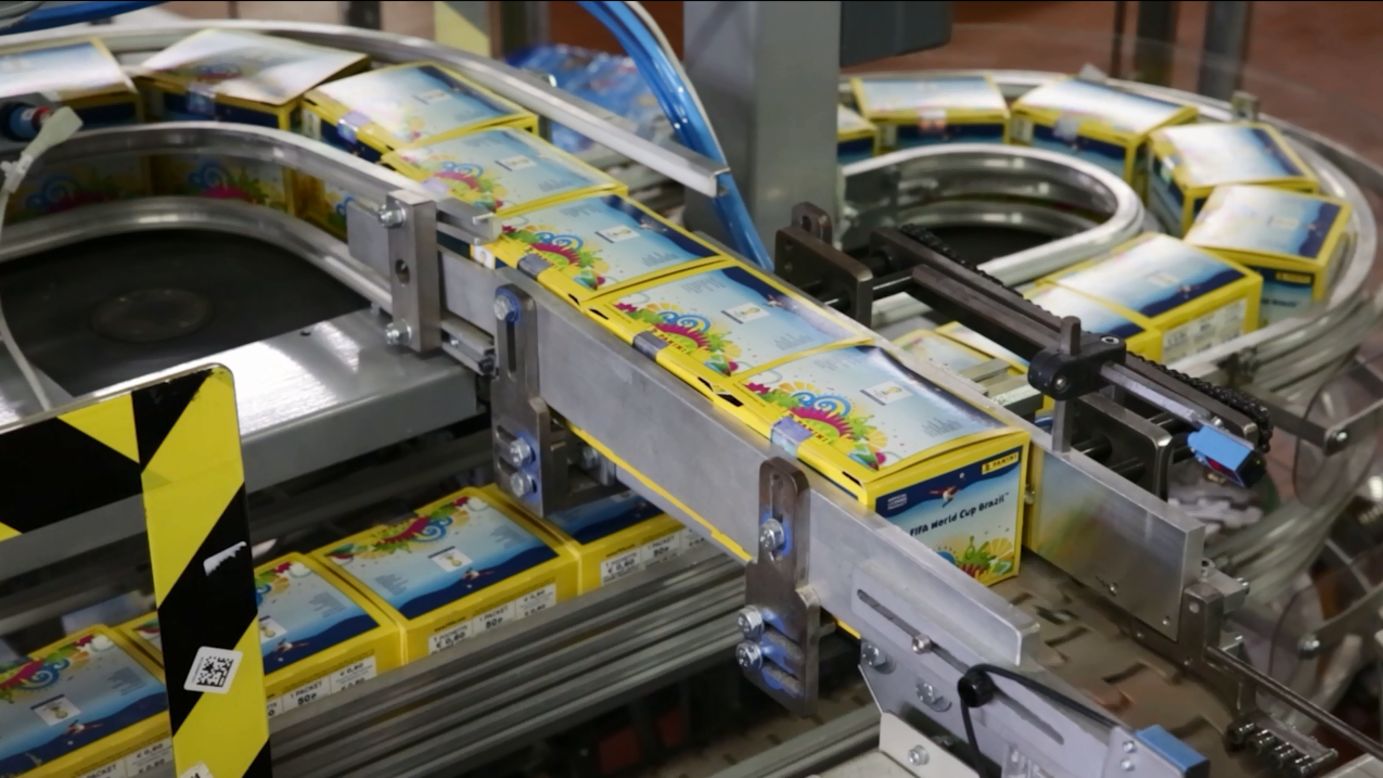 Panini can produce  over 25 million packets of stickers a day; that's over 750 million individual stickers a week.
