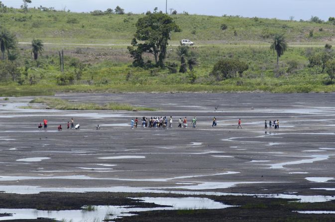 Made of 10 million tons of liquid asphalt and spread over 100 acres, La Brea Pitch Lake in Trinidad is the largest natural deposit of pitch on earth.