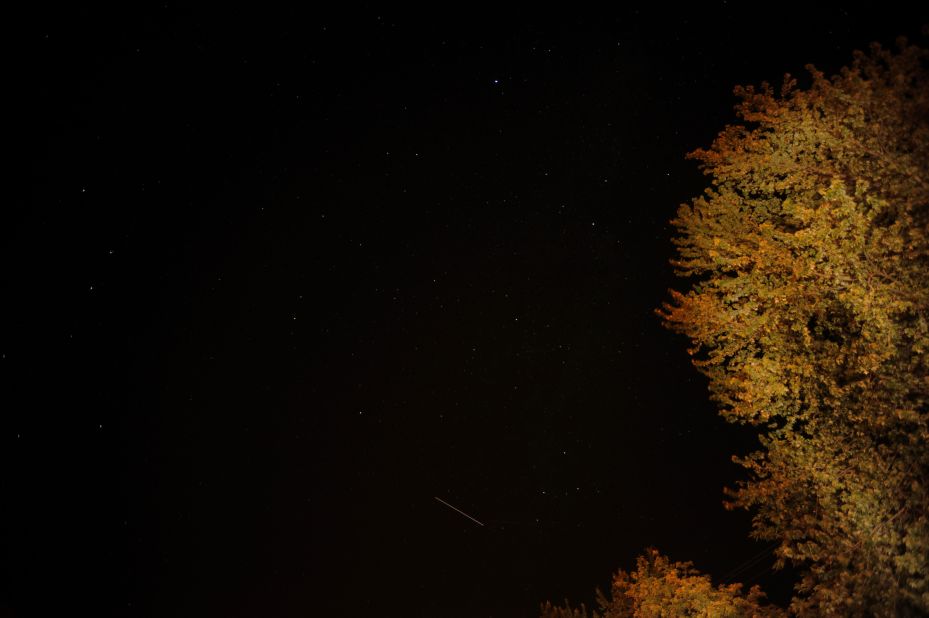 <a href="http://ireport.cnn.com/docs/DOC-1136574">Ed Baumgarten</a> had his camera running for three hours in Stewardson, Illinois, hoping to catch many images of the meteor shower. He photographed a few streaks in the sky, but says the celestial event didn't live up to the hype.