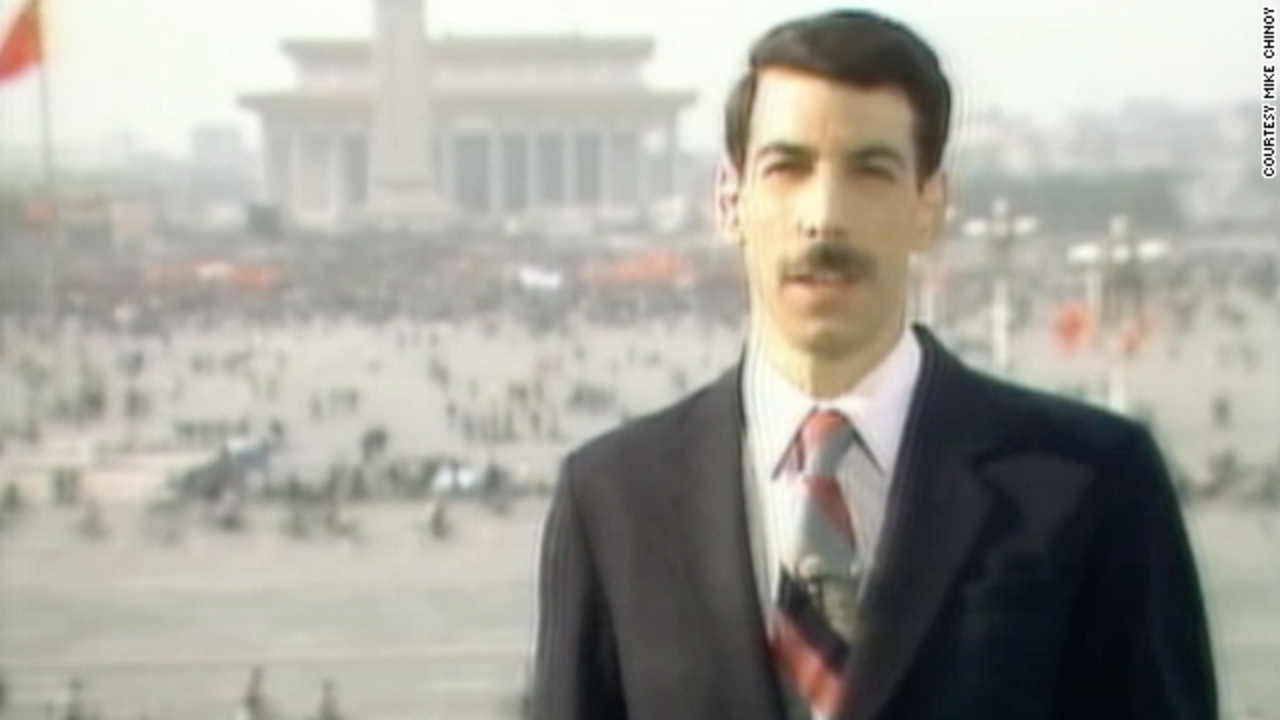 Mike Chinoy, former CNN Beijing Bureau Chief, reported live from Tiananmen Square in 1989.