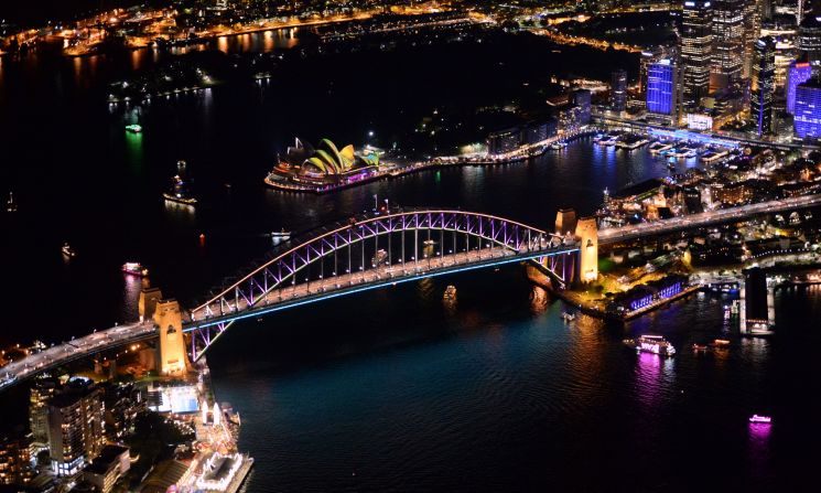 In addition to the harbor, this year's festival also includes the new precincts of Martin Place, Carriageworks, The University of Sydney and The Star. 