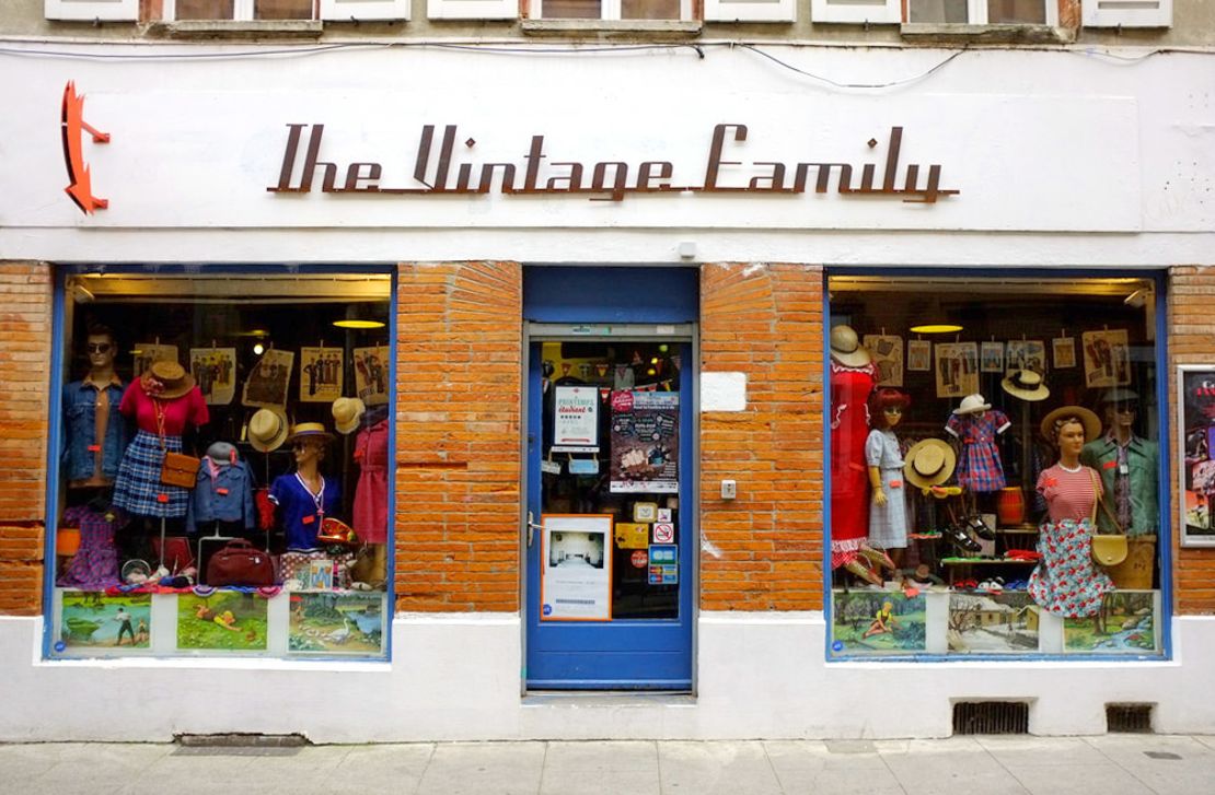 The Vintage Family on rue Joseph Lakanal offers a range of 1950s stationery and haberdashery 