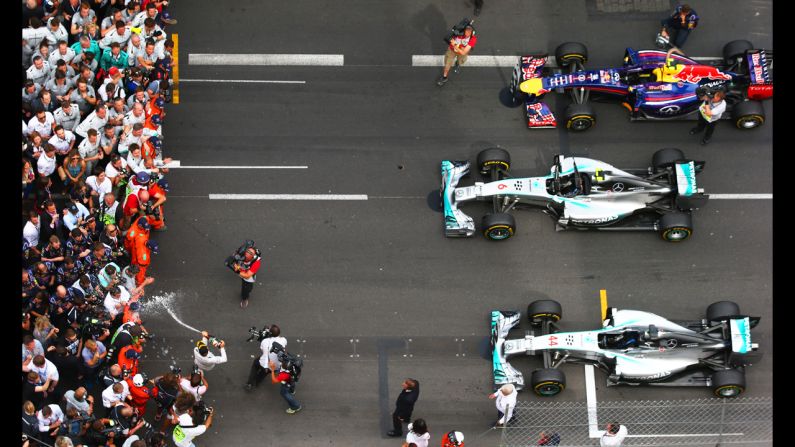 Round six: Monaco mayhem saw Rosberg survive an investigation into claims he had impeded Hamilton in qualifying. He went on to win the race and regain the championship lead.