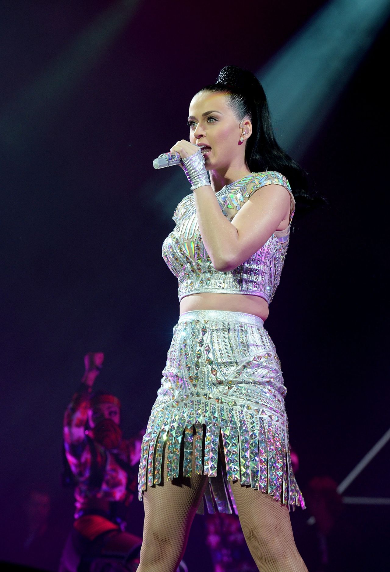 Pop songstress Katy Perry rode a giant tiger puppet while singing "Roar" at the 2015 Super Bowl halftime show. And she introduced the world to the beloved "Left Shark." But many observers felt she was upstaged by rapper Missy Elliott, who also performed.
