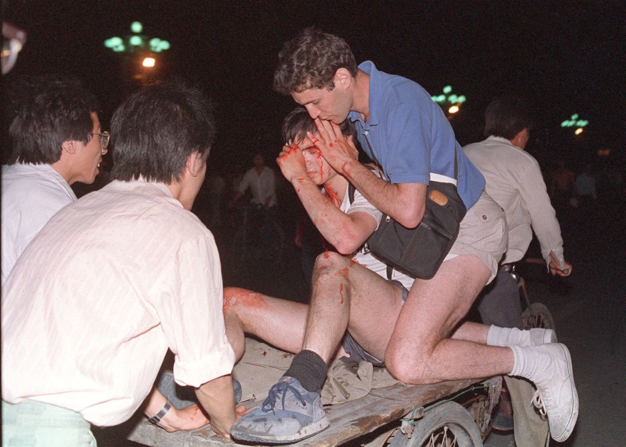 June 4, 1989, journalists covering the crackdown were caught in the line of fire. 