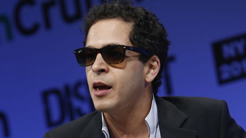 Mahbod Moghadam, co-founder of Rap Genius, speaks at a tech conference in New York City in 2013.