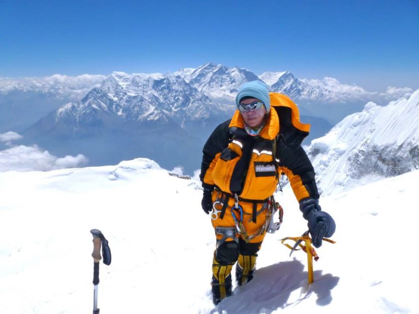 Cleonice Pacheco Weidlich, 50, was one of two climbers who decided not to leave Everest after a fatal avalanche in April. Weidlich eventually abandoned her summit attempt however, having used a helicopter to bypass the treacherous Khumbu Icefall, saying "I would only have climbed half of it." 