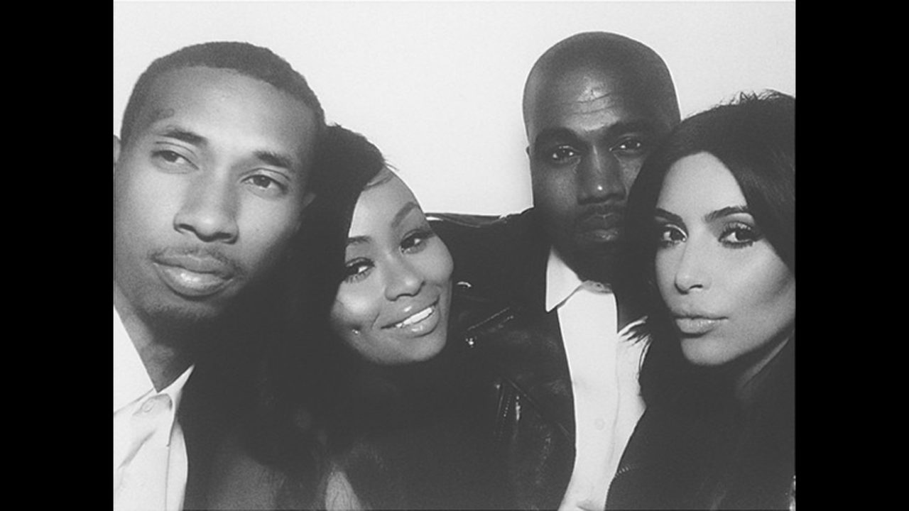 tyga, black chyna, Kanye west and Kim Kardashian http://instagram.com/p/oZklhNxvlH/