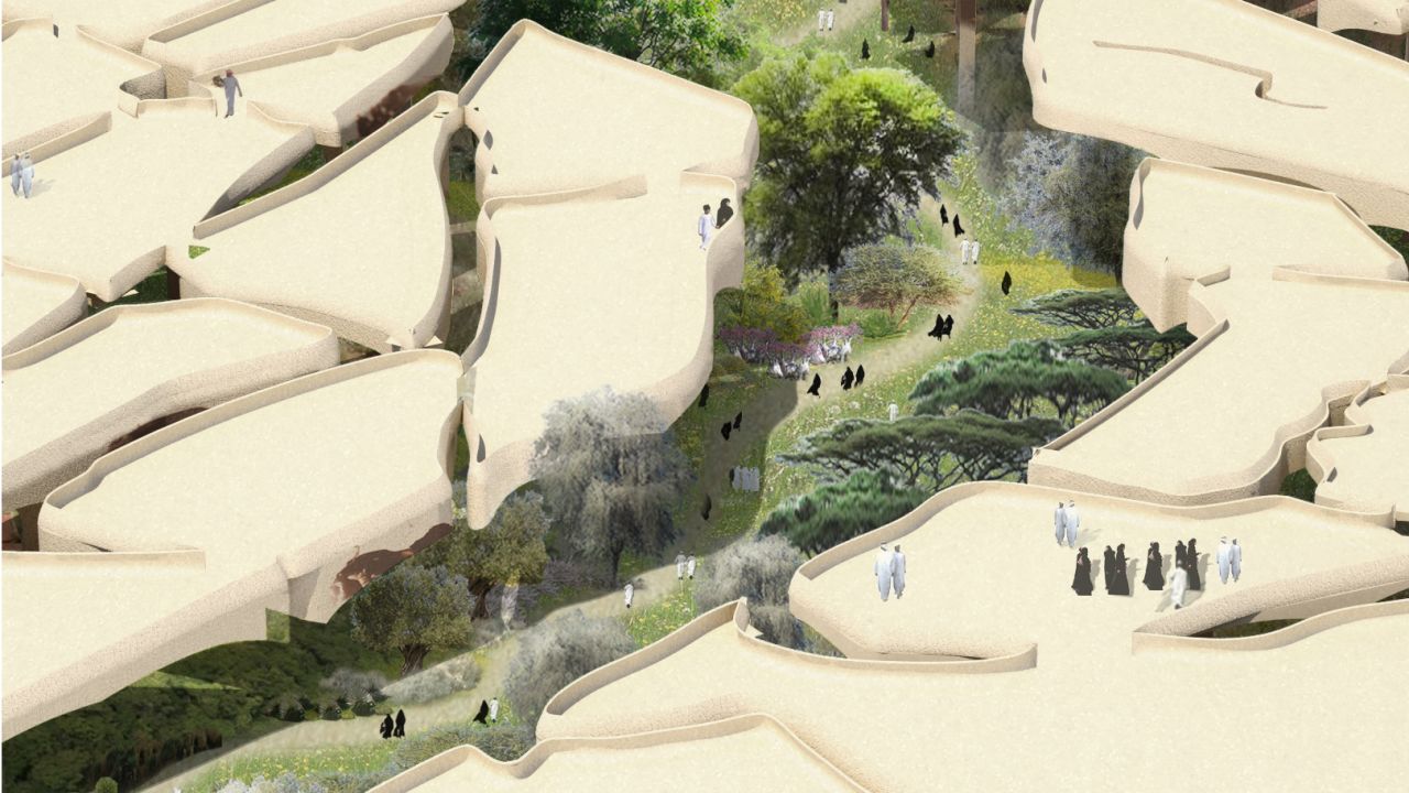 Thomas Heatherwick recently unvelied plans for Abu Dhabi's Al Fayah Park. The underground park will be shaded by a series of canopies, which will resemble cracked earth. 