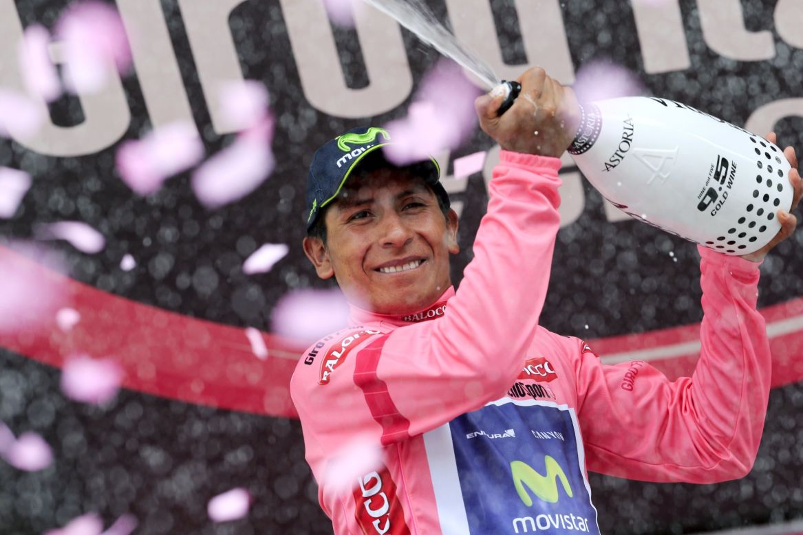 El ciclista colombiano Nairo Quintana asumió el miércoles el liderato de la prueba italiana.