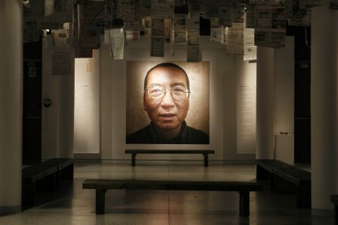 Nobel Peace Prize laureate and jailed dissident, Liu Xiaobo. Scroll through to read his poem "June Fourth in My Body."
