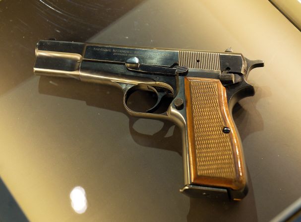 This Browning pistol, on display at the John Paul II family home museum, was used in a 1981 assassination attempt.