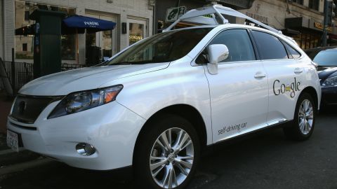 <a href="http://edition.cnn.com/2014/04/28/tech/innovation/google-self-driving-car/">Google has logged over 300,000 miles testing driverless cars </a>around the United States. Pictured here is its Lexus RX 450H self-driving car parked on a street in Washington, D.C., in April 2014.
