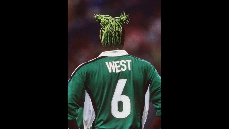 Tales of Taribo West's dreadlocked ponytails reached the ears of eager fans in the build-up to France '98 and, when the Nigerian defender appeared for the "Super Eagles," he didn't disappoint. West played for his country for eight years, appearing at two World Cups and also turning out for Italian giants Inter and AC Milan.