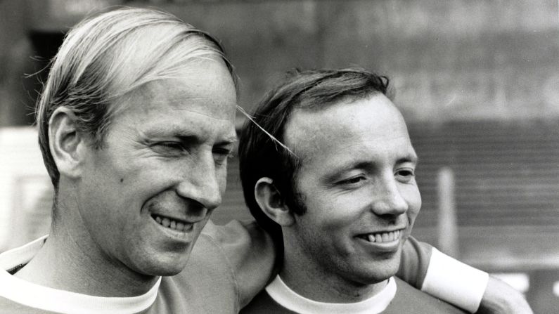 England's Bobby Charlton belonged to a different generation, when men were men and premature baldness was embraced -- even if it meant styling your hair into a combover at the age of 28. What remained of Charlton's flowing locks are weaved into English sporting history, with the powerhouse midfielder helping the country to achieve its only World Cup triumph on home soil in 1966.
