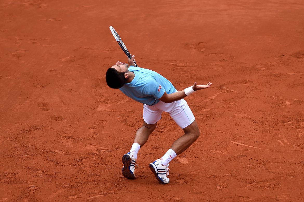 No. 2 seed Novak Djokovic was in typically ebullient mood during his routine victory over France's Jeremy Chardy. The Serbian is searching for a first French Open title to complete his own personal grand slam and will now face Marin Cilic in round three.