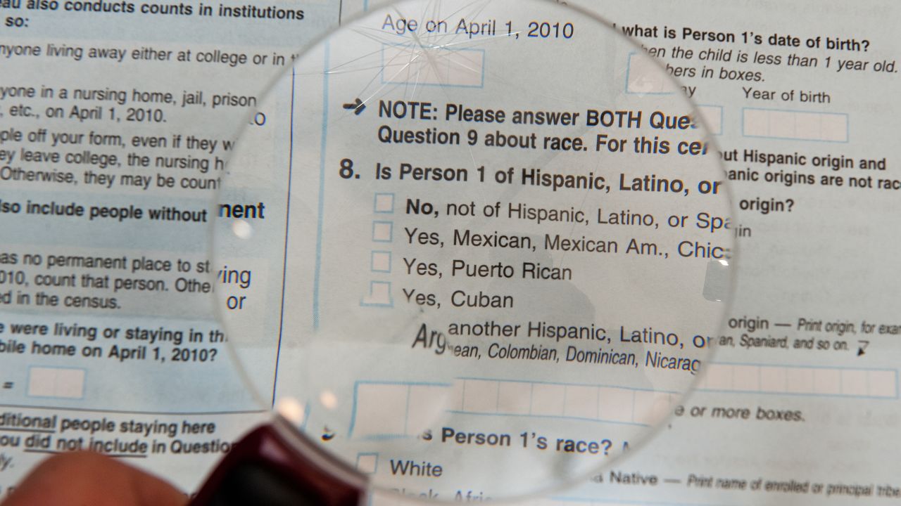 The 2010 official US Census form.