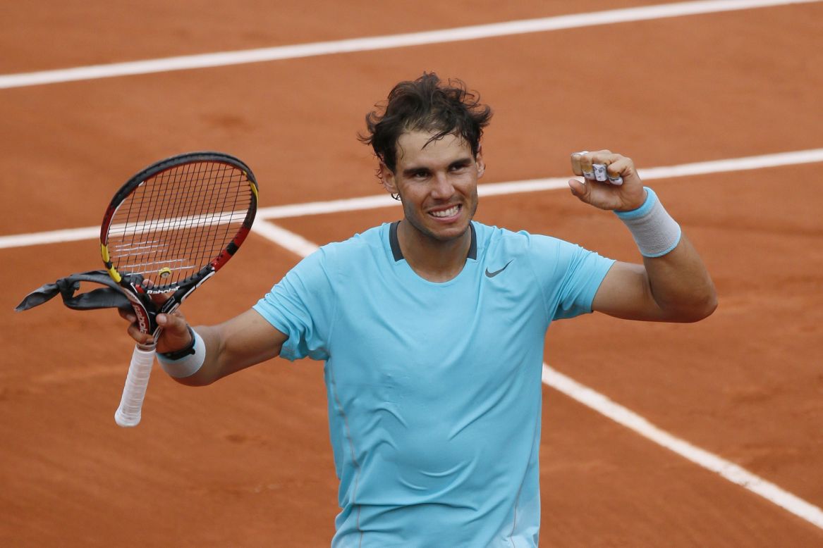 Rafael Nadal's straight sets win over Dominic Thiem was his 60th at the clay court grand slam.