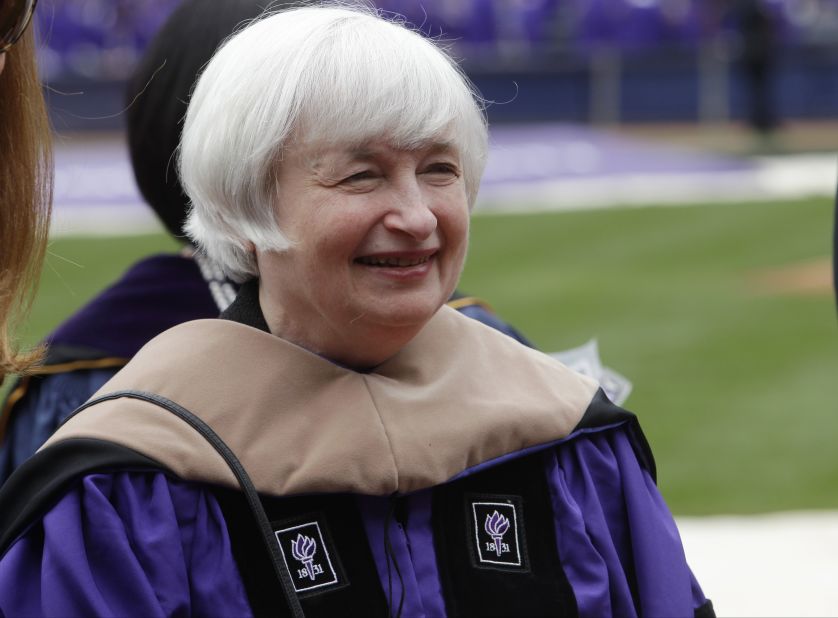 The Federal Reserve chairwoman delivered the commencement speech at New York University on May 21.