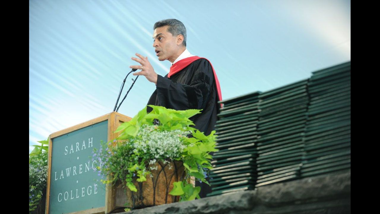 The host of "Fareed Zakaria GPS" on CNN delivered the commencement address at Sarah Lawrence College on May 23.