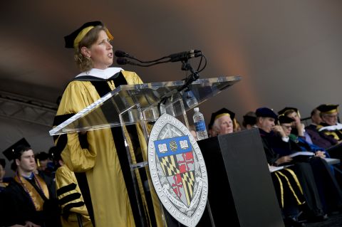 YouTube CEO Susan Wojcicki spoke at Johns Hopkins University's commencement on May 22.