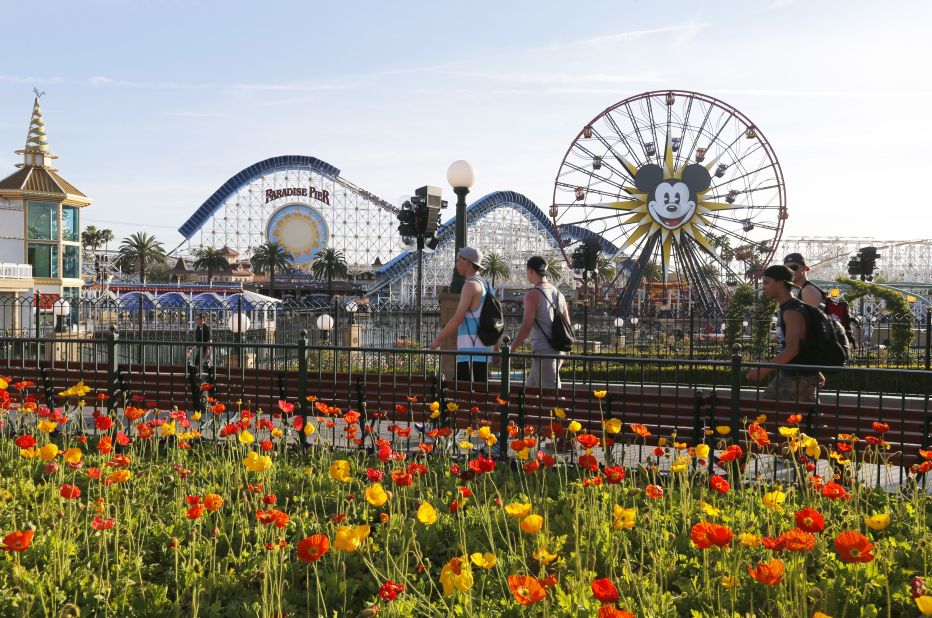 <strong>12. Disney California Adventure: </strong>Disney's California Adventure Park in Anaheim features Mickey's Fun Wheel and the California Screamin' roller coaster.