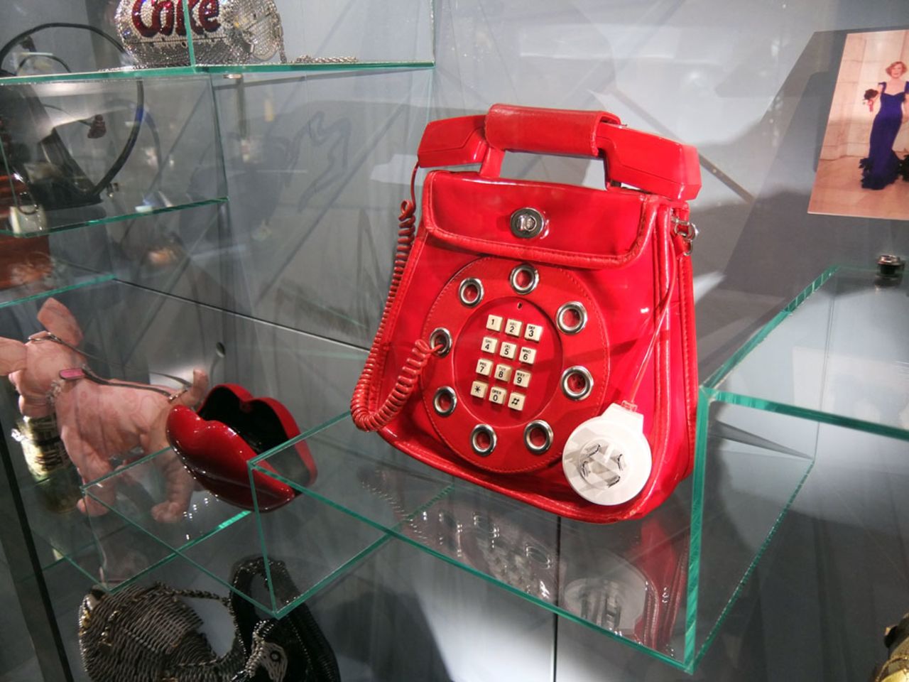 The Amsterdam Museum of Bags and Purses displays luggage through the ages. This innovation eliminates the chore of having to root around inside a handbag in search of your phone -- but you do need a long cable.