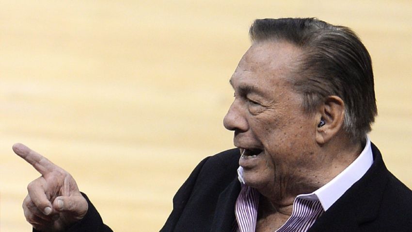 (FILES): This April 21, 2014 file photo shows Los Angeles Clippers owner Donald Sterling attending the NBA playoff game between the Clippers and the Golden State Warriors at Staples Center in Los Angeles, California. According to May 15, 2014 media reports the embattled Los Angeles Clippers owner Sterling, banned for life by the NBA for racist remarks,  does not plan to pay the $2.5 million fine levied by the NBA.   AFP PHOTO / Files /  ROBYN BECKROBYN BECK/AFP/Getty Images