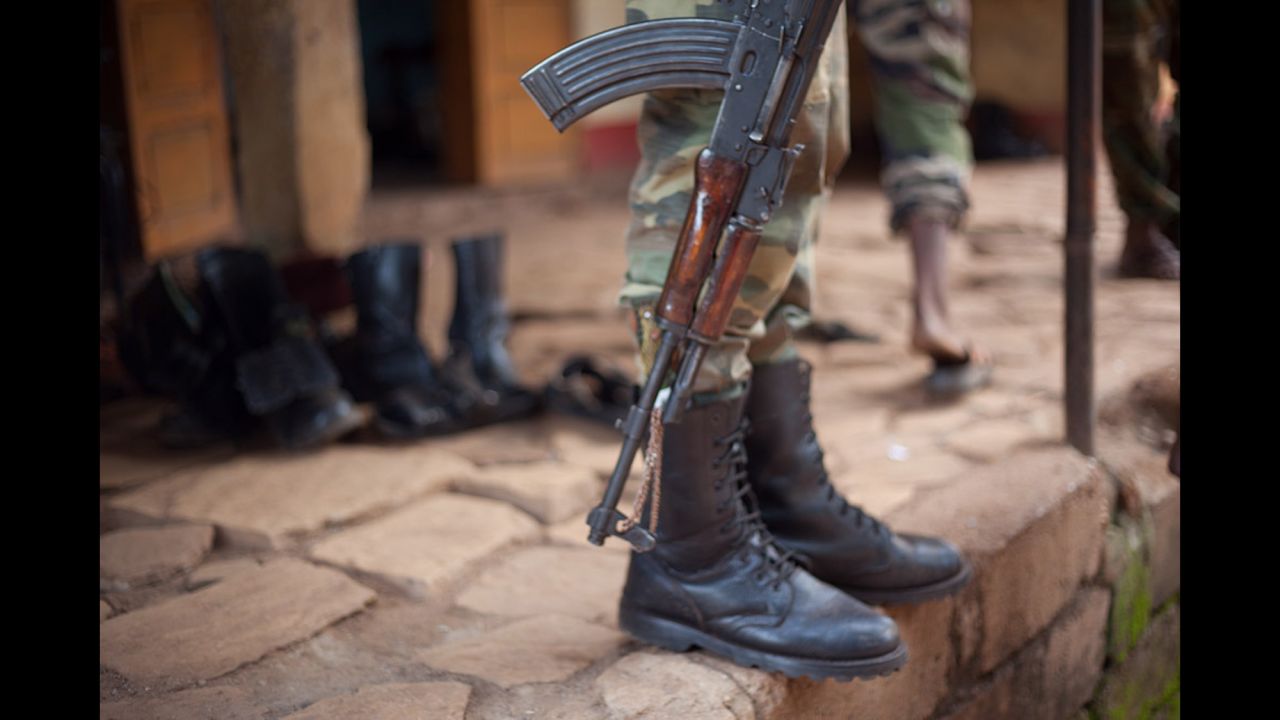 A member of the Republican Forces is seen in Bambari. The militia decided to set up its headquarters in Bambari after a major congress in N'Dele, a town in the north. Its leaders wanted to reorganize and get rid of uncontrolled elements in order to facilitate political dialogue. This was when they also decided to adopt their new name.