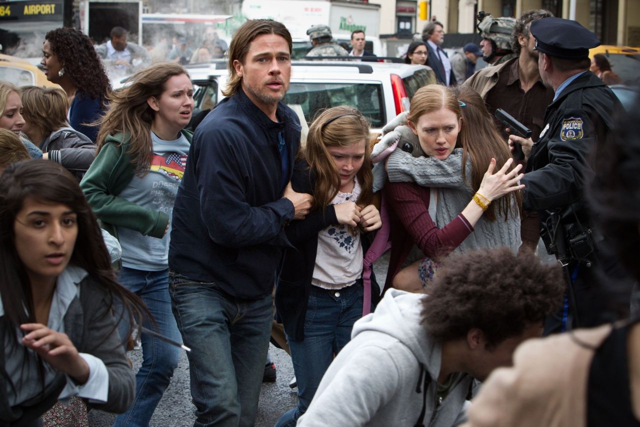 <strong>"World War Z" (2013)</strong> - Brad Pitt and Fabrizio Zacharee Guido try to save their family from certain destruction in this film. (Amazon and Netflix) 