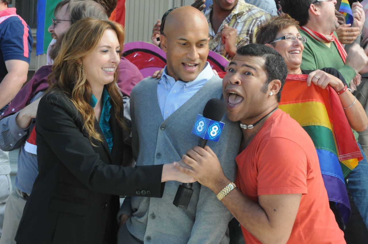 <strong>"Key and Peele: Season 3" (2012)</strong> - Keegan-Michael Key and Jordan Peele (seen here in a scene with Erin Gibson) star in one of the sharpest comedy shows on TV. (Amazon) 