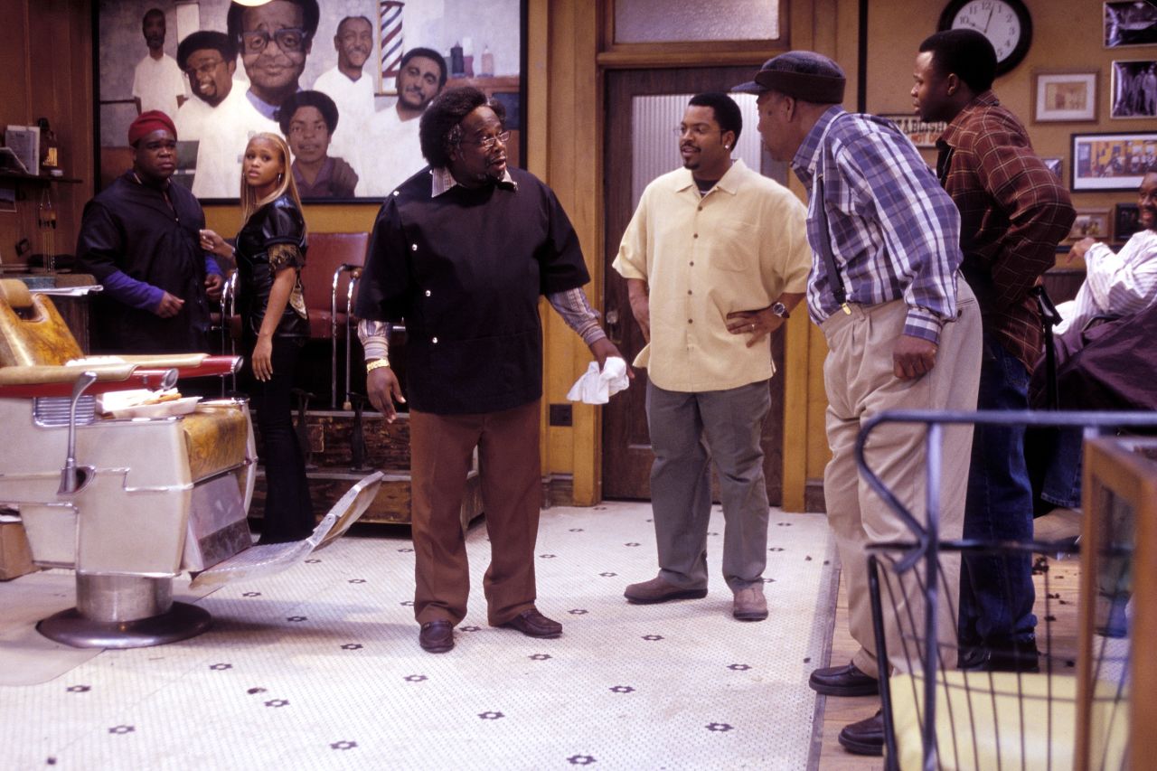 <strong>"Barbershop" (2002)</strong> -  Ice Cube, Eve and Cedric the Entertainer star in this comedy about a barbershop in Chicago. (Netflix)