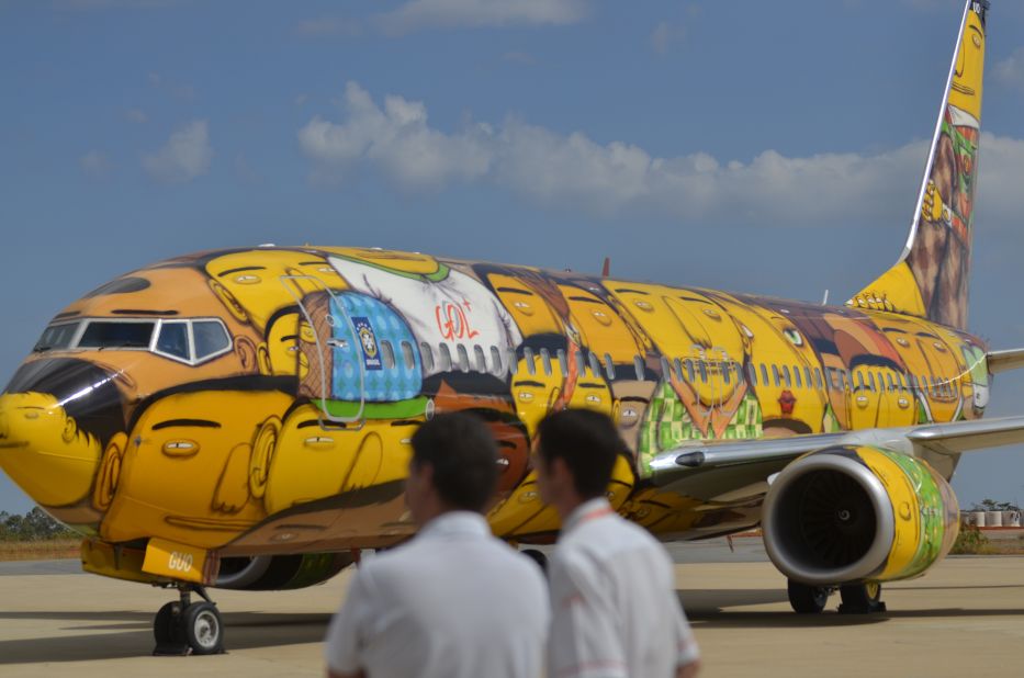 Brazil low-cost airline GOL commissioned the plane, which will remain part of the GOL fleet for two years after the World Cup. 