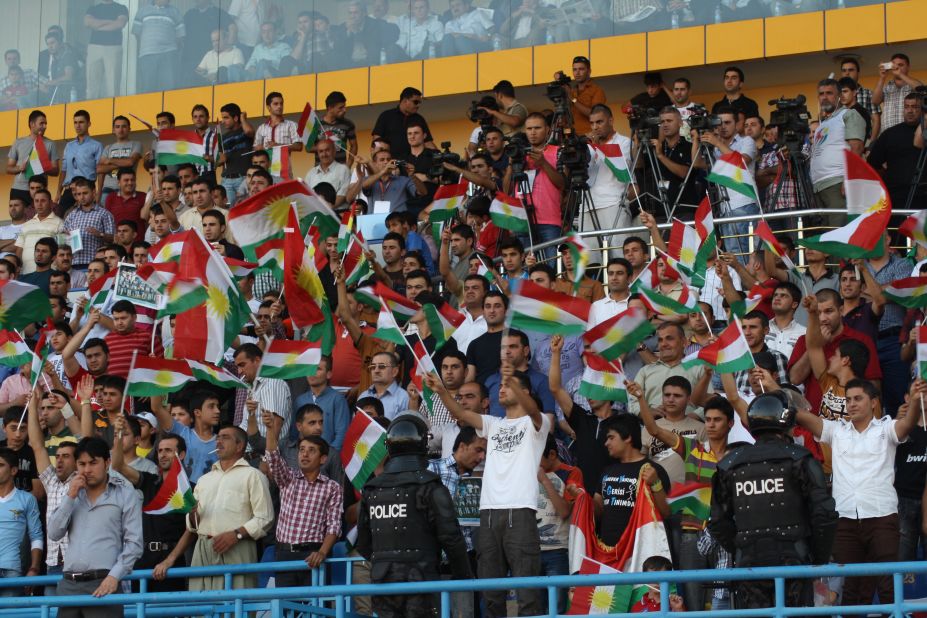 Kurdistan fans were out in force to support their team at the 2012 tournament -- there are over 40 million stateless Kurds in the world today.
