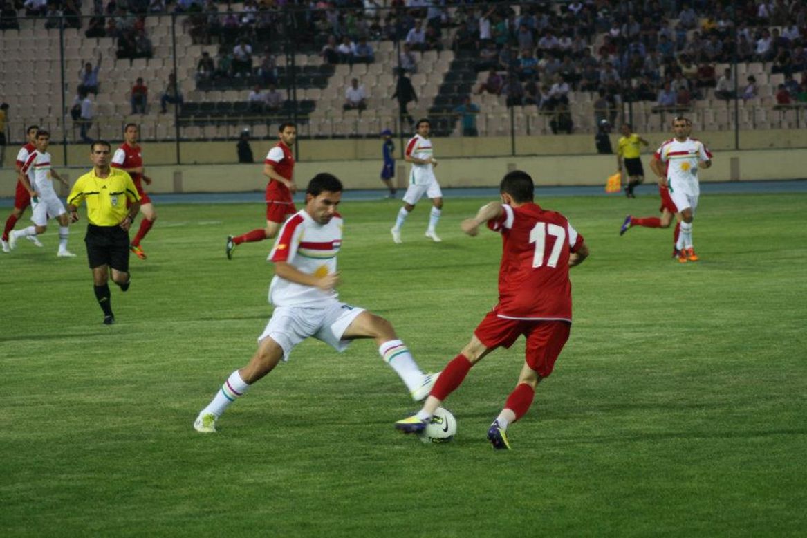 Iraqi Kurdistan took on Cyprus in the 2012 Viva World Cup final in Kurdistan -- the hosts won 2-1.
