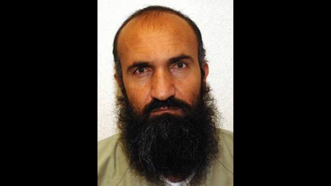 Five detainees at Guantanamo Bay were transferred to Qatar in exchange for the release of Army Sgt. Bowe Bergdahl, who was being held by the Taliban. Two senior administration officials confirmed the names of the released detainees, whose photos were obtained by WikiLeaks. Khair Ulla Said Wali Khairkhwa, seen here, was an early member of the Taliban in 1994 and was interior minister during the Taliban's rule. He was arrested in Pakistan and was transferred to Guantanamo in May 2002. During questioning, Khairkhwa denied all knowledge of extremist activities.