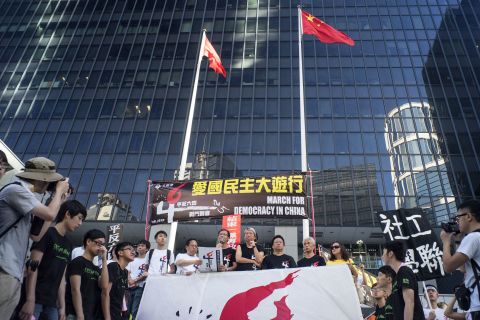 Hong Kong is currently the only place within Chinese territory where large pro-democracy demonstrations are tolerated.