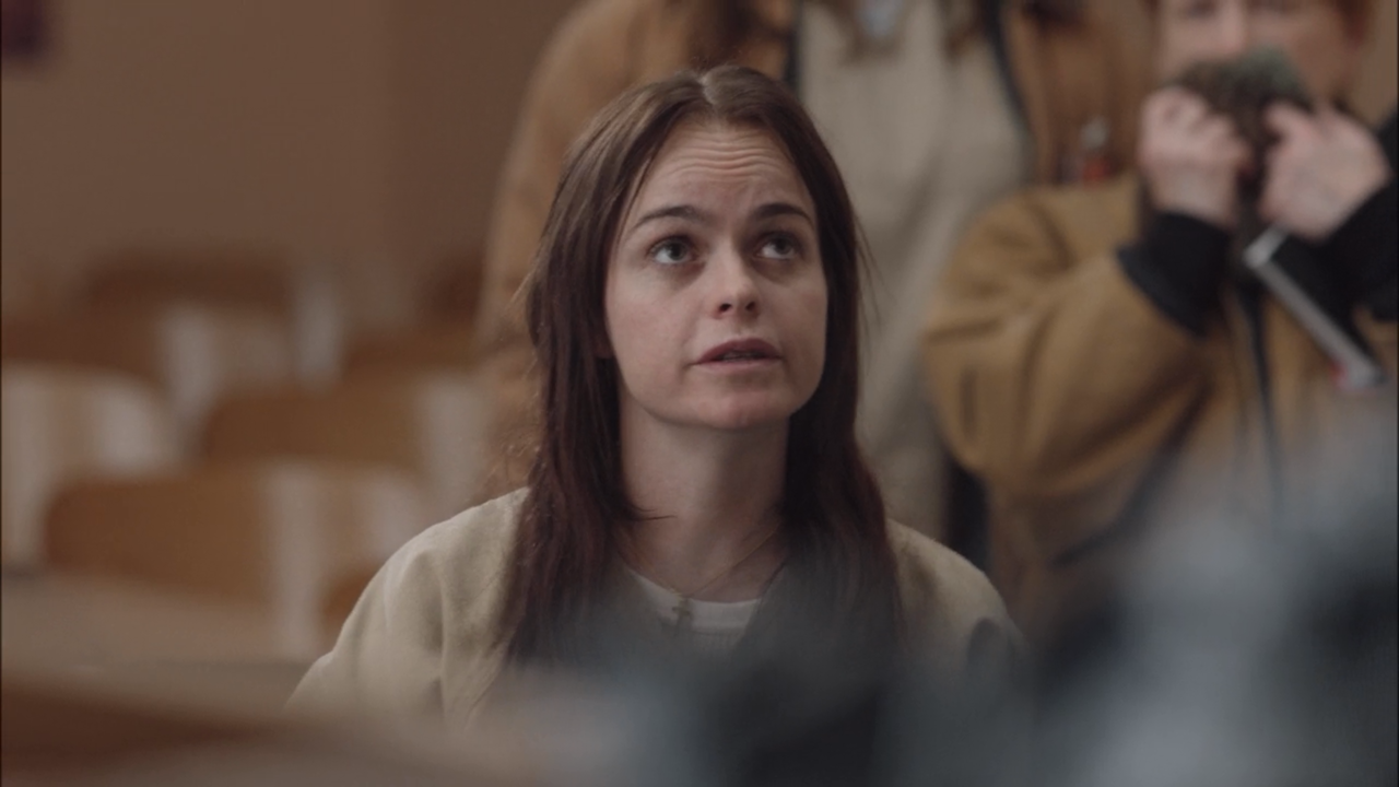 Tiffany "Pennsatucky" Doggett (Taryn Manning) is a meth-addicted born-again Christian who is not above attacking fellow inmates, including Piper. In season two she becomes less devout. 
