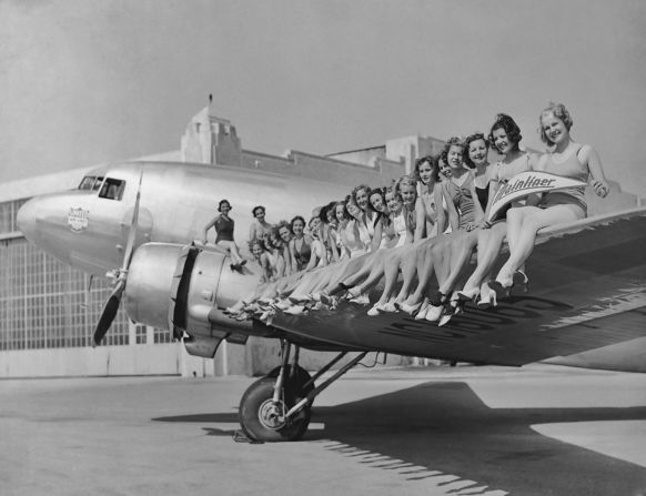 United Airlines released this promotional photo of one of its Douglas DC-3s, circa 1937. 