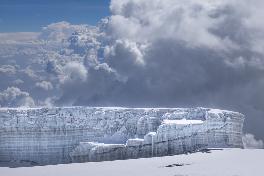 The summit of Kilimanjaro is an arctic-like climate zone, with permanent snow and glaciers, though that description may soon be inaccurate. The glaciers are disappearing, changing the face of Kilimanjaro.