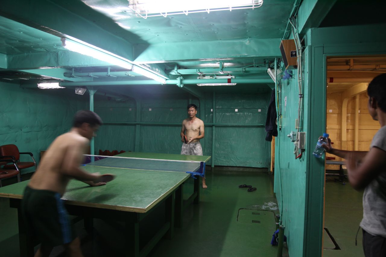 Recreation facilities on board are limited. 