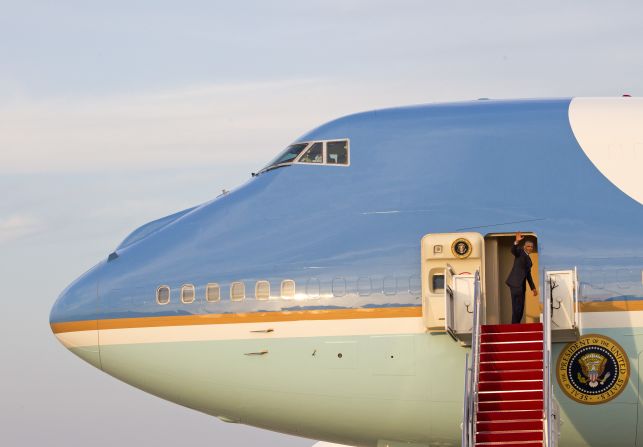 Obama waves from Air Force One before departing from Joint Base Andrews in Maryland on Monday, June 2. It's Obama's third foreign trip in as many months, and it caps a period of heavy foreign-policy focus for the President.