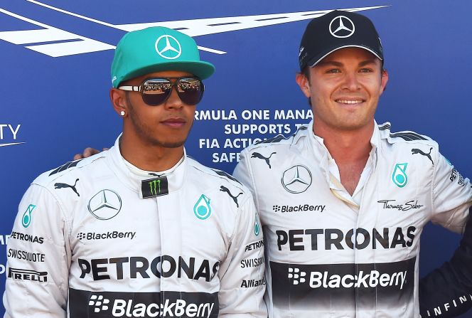 There was only one Mercedes driver smiling at the Monaco Grand Prix. Nico Rosberg (right) took pole position from teammate Lewis Hamilton in controversial circumstances when his error prevented the 2008 champion from driving at full pace on his final lap.