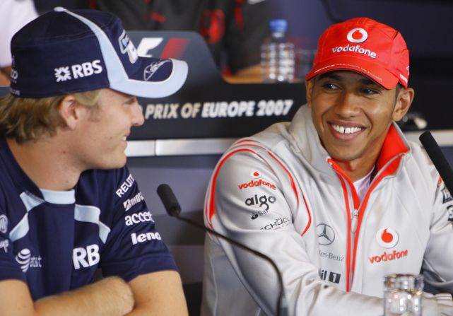 Both born in 1985, Rosberg and Hamilton have grown up together on the junior racing scene. The pair, pictured here at the start of their F1 careers in 2007, have always maintained a friendship -- but that relationship is now under pressure.